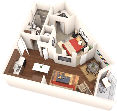 Veranda Highpointe Apartments Belford 2D Floor Plan